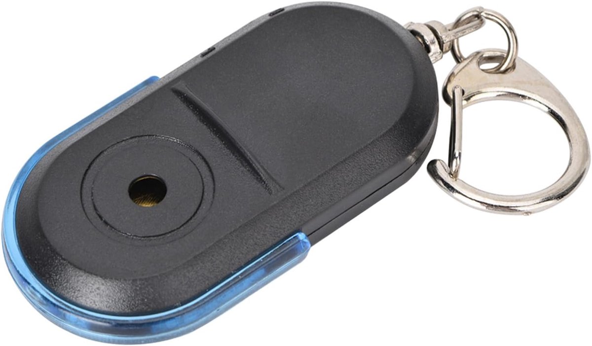 Sleutelhangerzoeker Alarm - Artikelzoeker Fluit - Spullen Terugvinden - Reageert op Fluitsignaal - 8-10m Bereik - Blauw