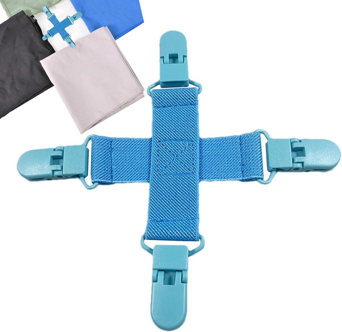 Beddengoed Ontklitter - Linnen Clips - Efficiënt Wassen - Voorkomt Kreukels - 15x15cm - Zwart