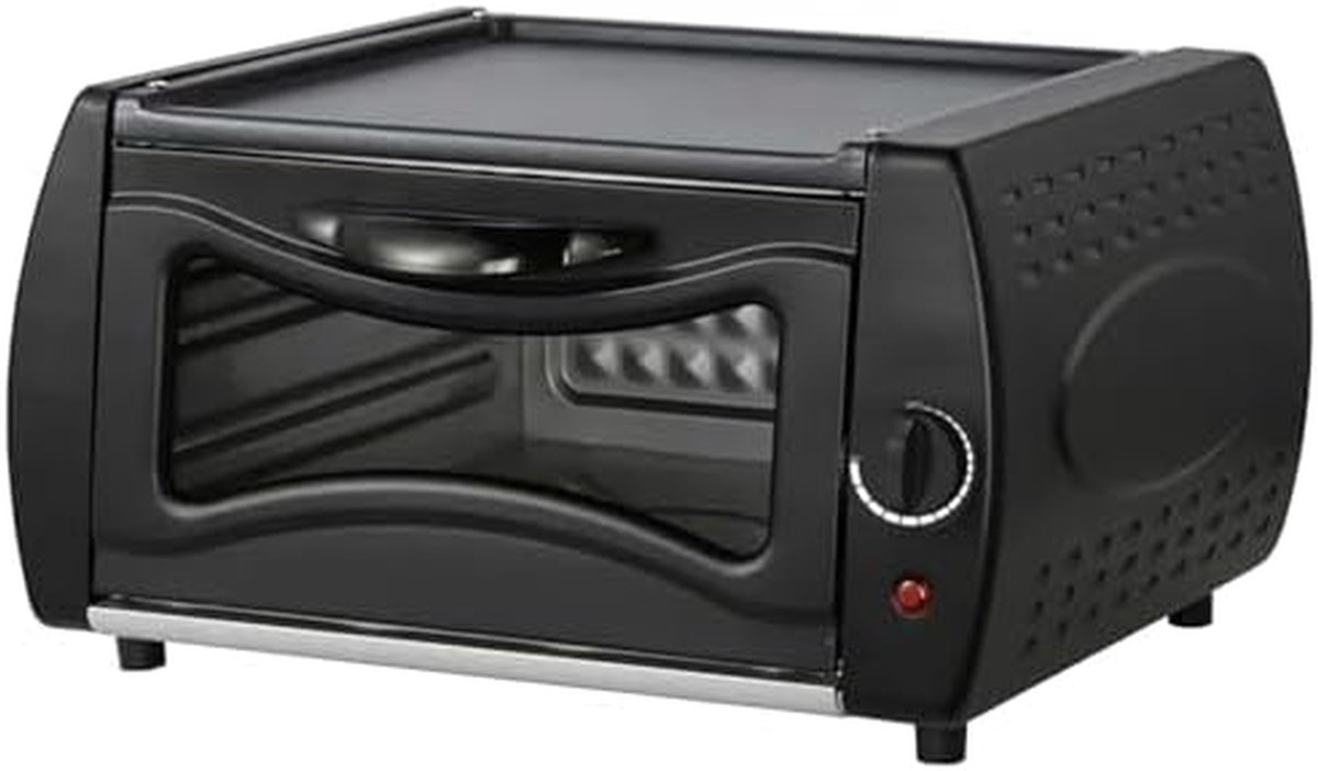 Elektrische Mini Oven Pizza Oven Thuis Koken Dubbele Kookfunctie 2100 Watt Zwart