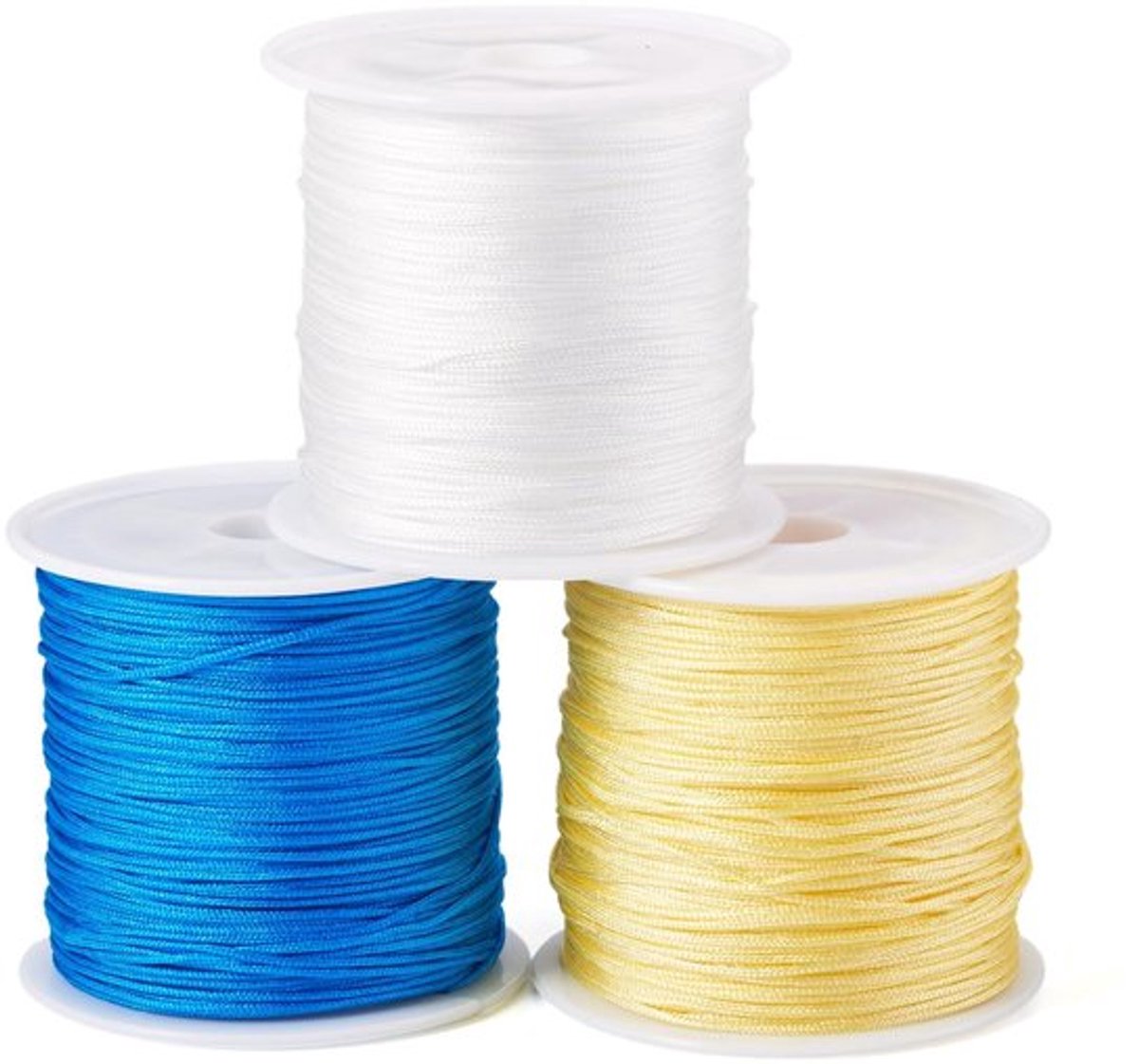 Kralenkoord nylon 3 rollen voor sieraden maken