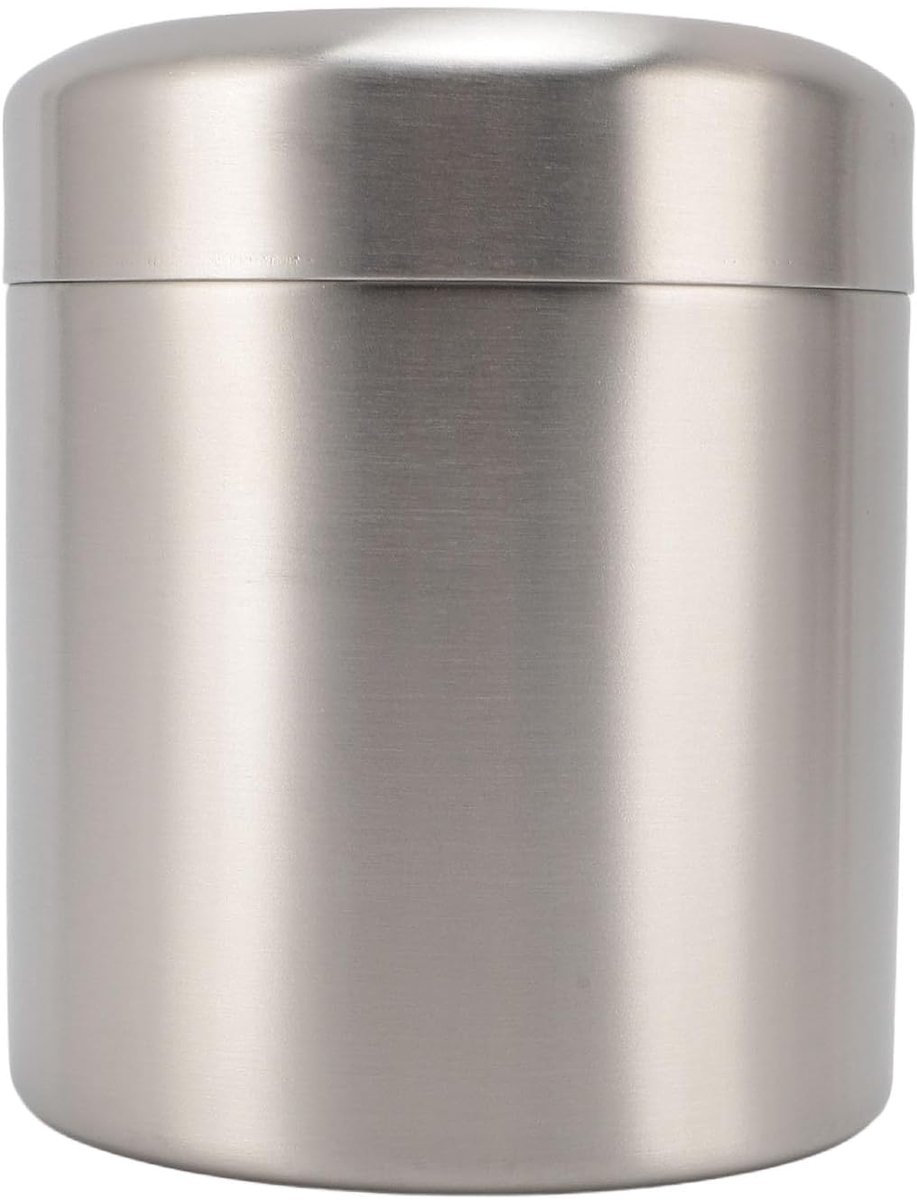 Bureau Prullenbak - Mini Afvalbak - Afval Opruimen - Roestvrij Staal - 12 x 14.5 cm - Zilver