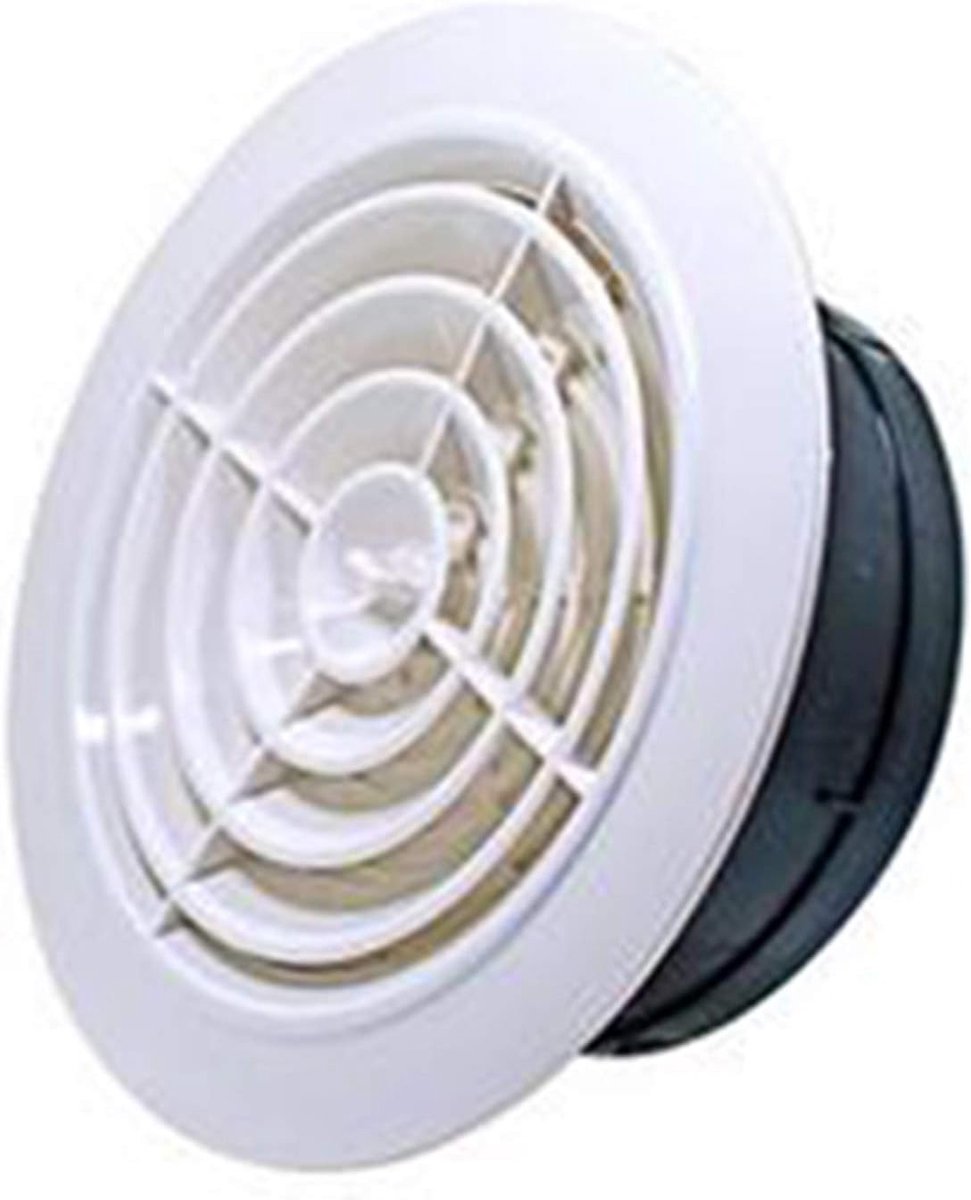 Ventilatie Rooster - Luchtuitlaat - Ventilatie Verbeteren - Verstelbaar Volume - 75mm of 100mm - Zwart