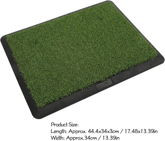 Golf Oefenmat - Golfmat Indoor - Golfslag Verbeteren - Antislip Rubberen Onderkant - 44.4 x 34 cm - Groen van GOLF — afbeelding 5