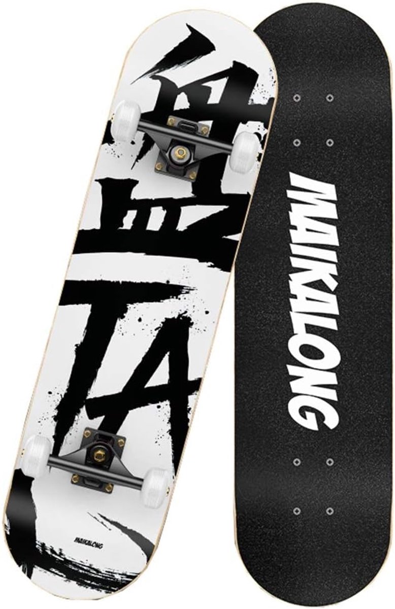Skateboard Dek Board Rijplank Trick Leren 7-laags Esdoorn 31×8 inch #1