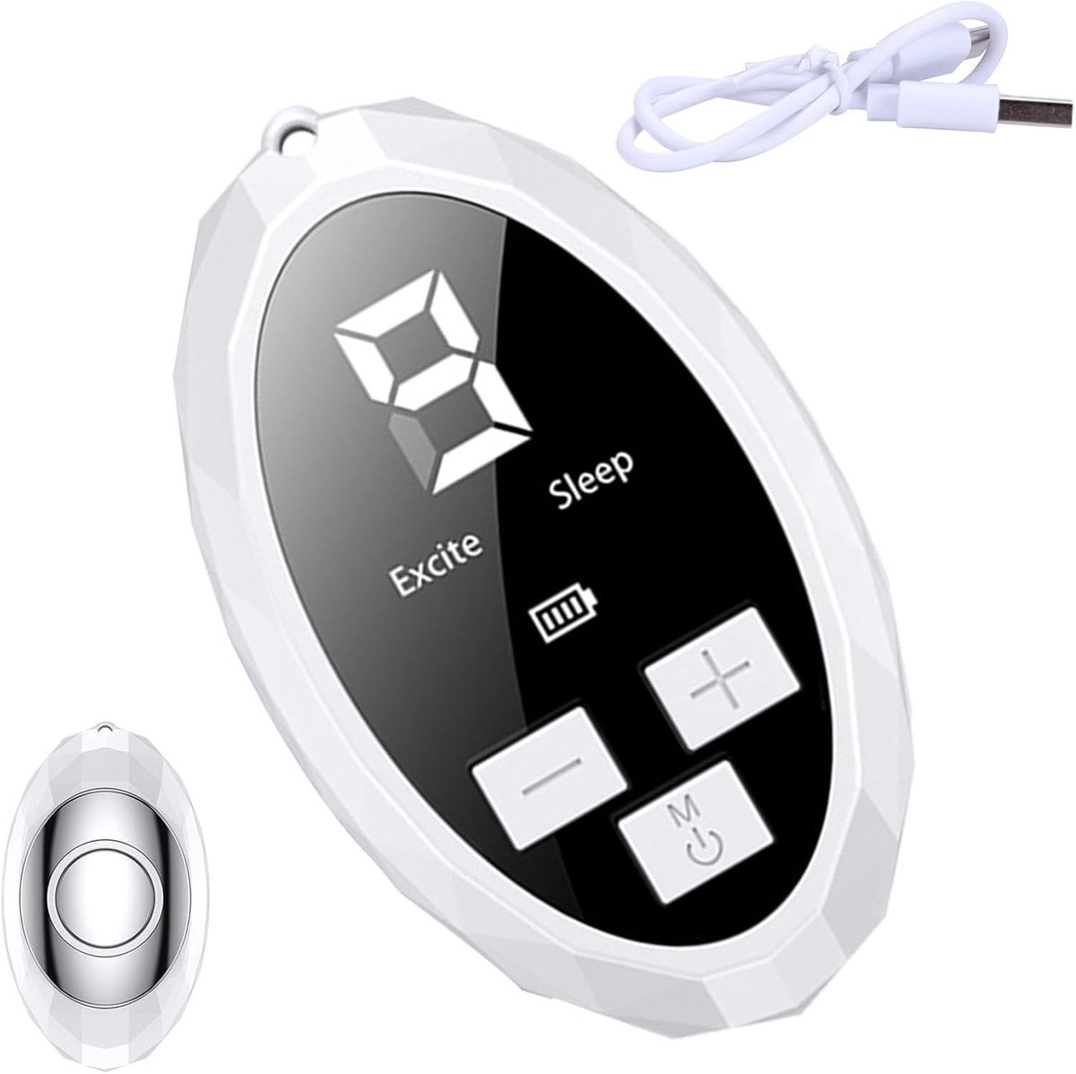 Slaaphulp Apparaat - Ontspanningshulpmiddel - Sneller Slapen - Intelligente Functionaliteit - Compact Formaat - Wit