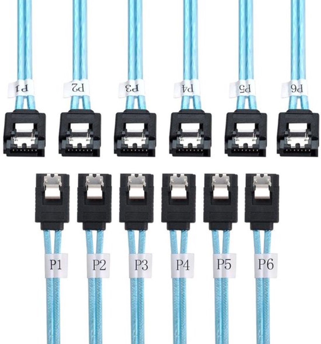 SolidChoice - SAS naar Sata Kabel - 7 Pin Connector - 6 Gbit/s Snelheid - 50cm
