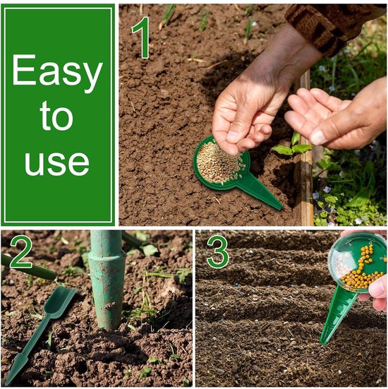 Zaai Gereedschap Set - Zaai Hulp - Planten Zaaien - 8-Delige Set - 18 x 14 x 2 cm — afbeelding 5