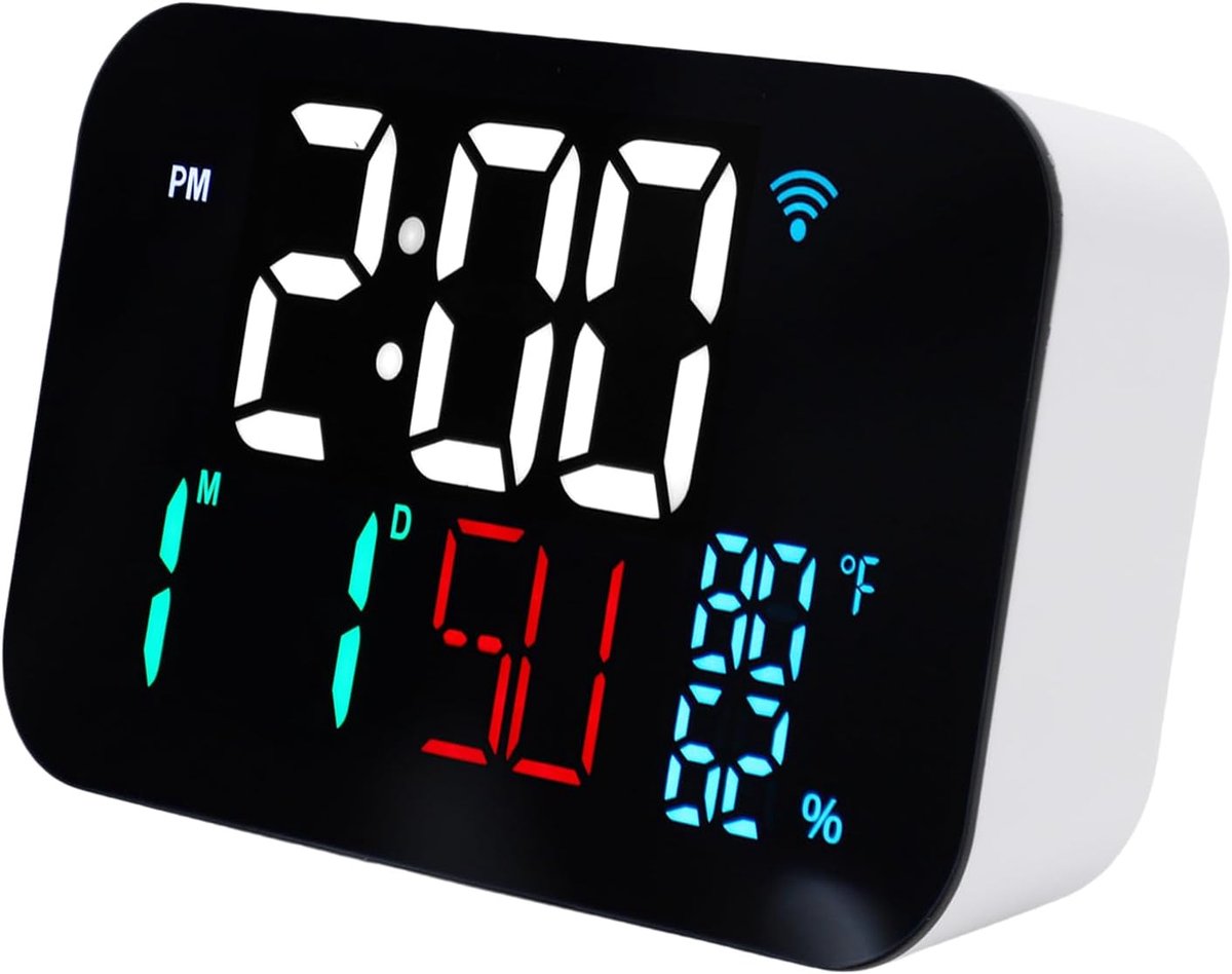 Slim Weerstation - Hygrometer Thermometer - Thuis Monitoren - App Bediening - 39x20 mm - Wit