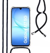 Hoesje Met Koord Geschikt Voor Samsung A17 - Lennexo Shockproof Hoesje Transparant Met Koord