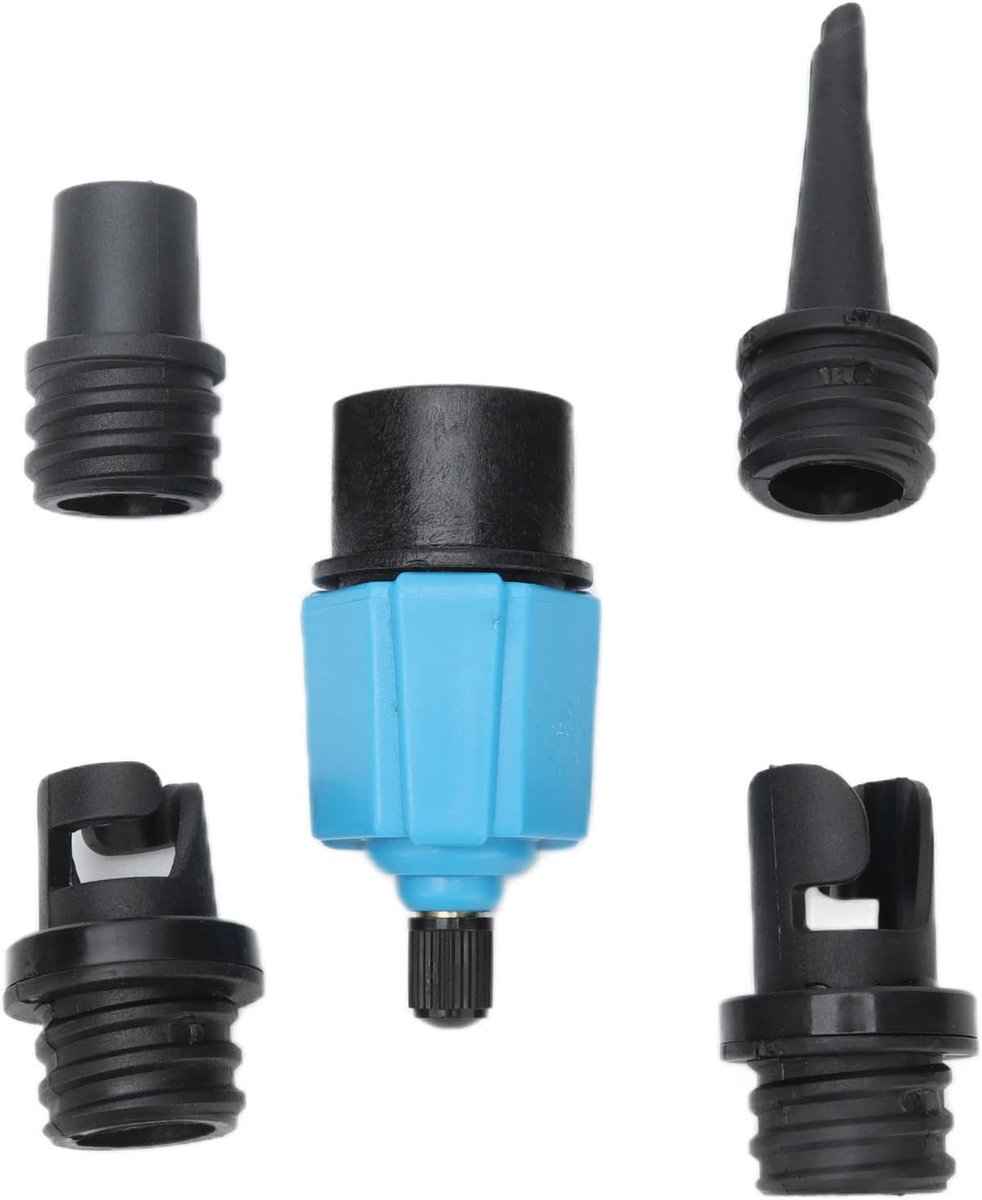 Luchtklepadapter - Ventieladapter Opblaasadapter - Watersport Uitrusting - Multifunctioneel Ontwerp - Klein Draagbaar - Blauw
