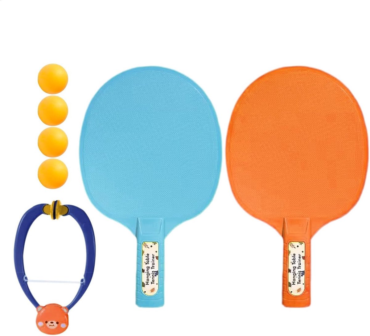 Deur Spel Trainer - Ping Pong Set - Indoor Sport - Verstelbare Ophanging - 25 x 19 cm - Blauw