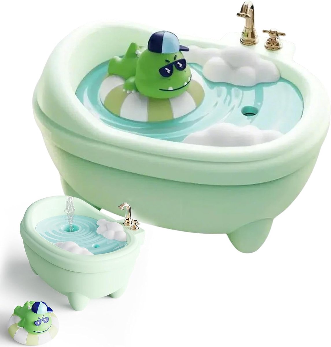 Luchtbevochtiger Kinderen - Dieren Diffuser - Kamer Sfeer - Kleurrijk Nachtlampje - 340 ml - Groen