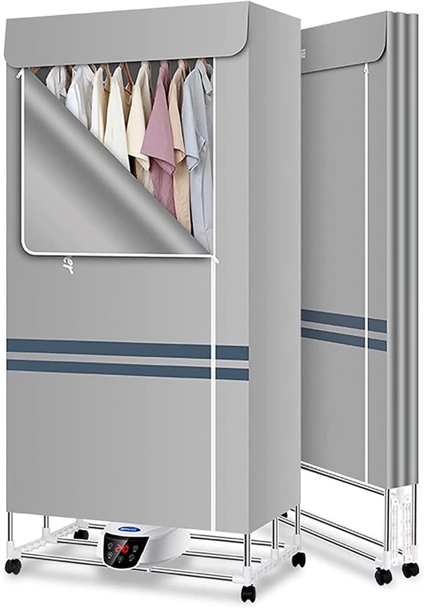 Elektrische Kledingdroger Droogrek Efficiënt Drogen Opvouwbaar 3 Tier 148x75x50cm A