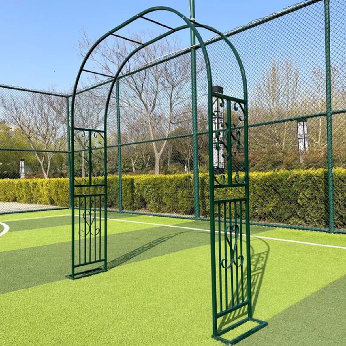 Klimroos boog - Tuin prieel - Planten ondersteunen - Stevig staal - 140x40x230cm - Wit