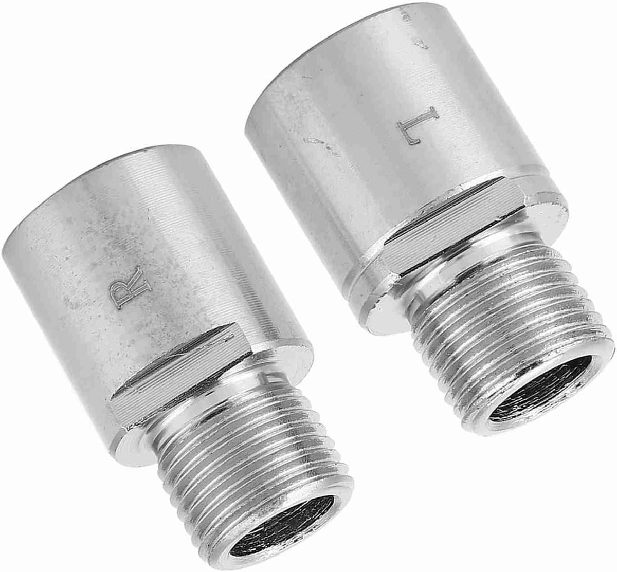 Fiets Pedaal Extenders - Pedaal Spacers - Fietsen Comfort - Voorkomt Kniebelasting - 17 mm - Zilver