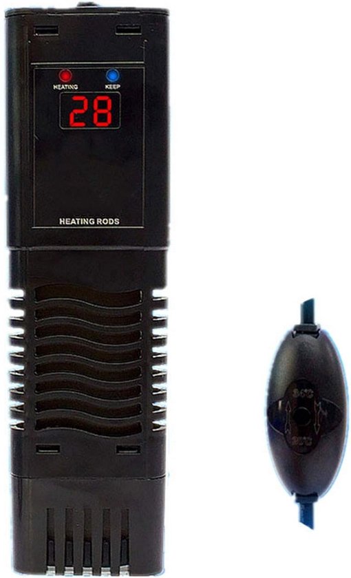 Verwarmingselement - Waterverwarmer Aquarium - Stabiele Watertemperatuur - Automatische Uitschakeling - 300W - Zwart