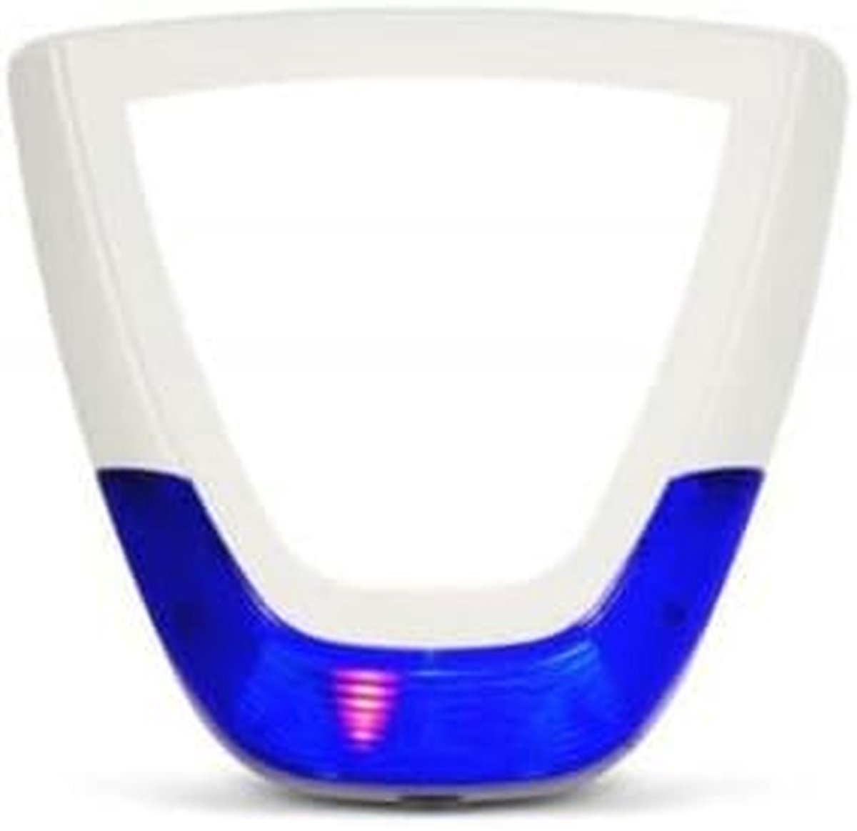 Buitensirene - Alarm Sirene - Beveiliging Huis - Blauwe Stroboscoop - 236 x 277 x 50 mm - Wit