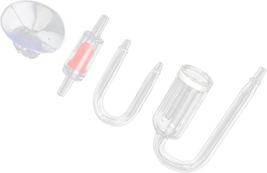 CO2 Systeem Aquarium - Diffuser Kit - Planten Groei - Efficiënte Resolutie - 35 g - Transparant