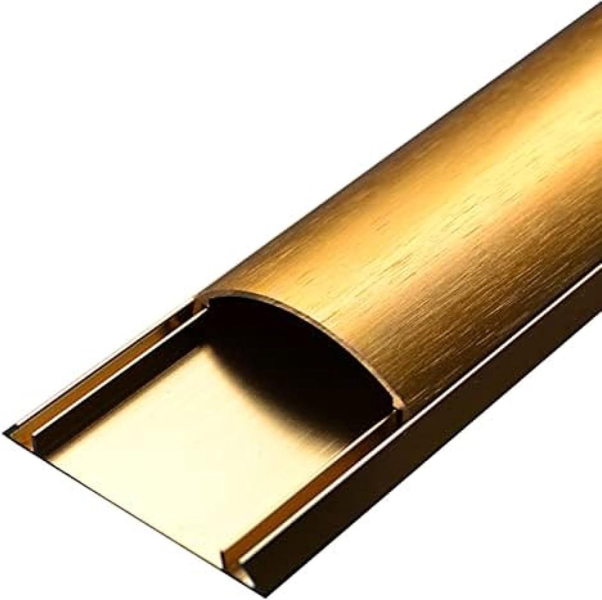 Kabelgoot - Draad Hider - Bureau Organisatie - Zelfklevend Aluminium - 1 Meter - Goud