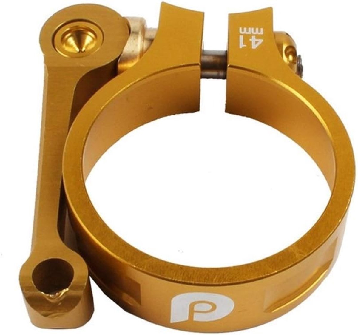 Fiets Zadelpen Klem - Zadelklem Vouwfiets - Fiets Reparatie - Quick Release Ontwerp - 339 mm - Goud