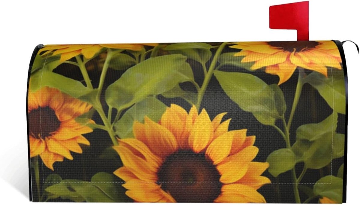 Brievenbus Cover - Brievenbus Decoratie - Tuin Aankleden - Magnetische Bevestiging - 21x18 inch - Zwart