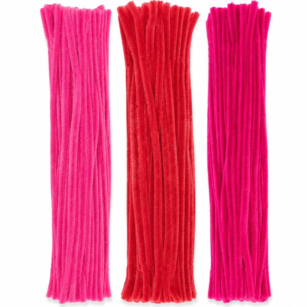 Pijpenragers Chenilledraad - 150 Stuks - Roze Mix - 30 cm - Kasey