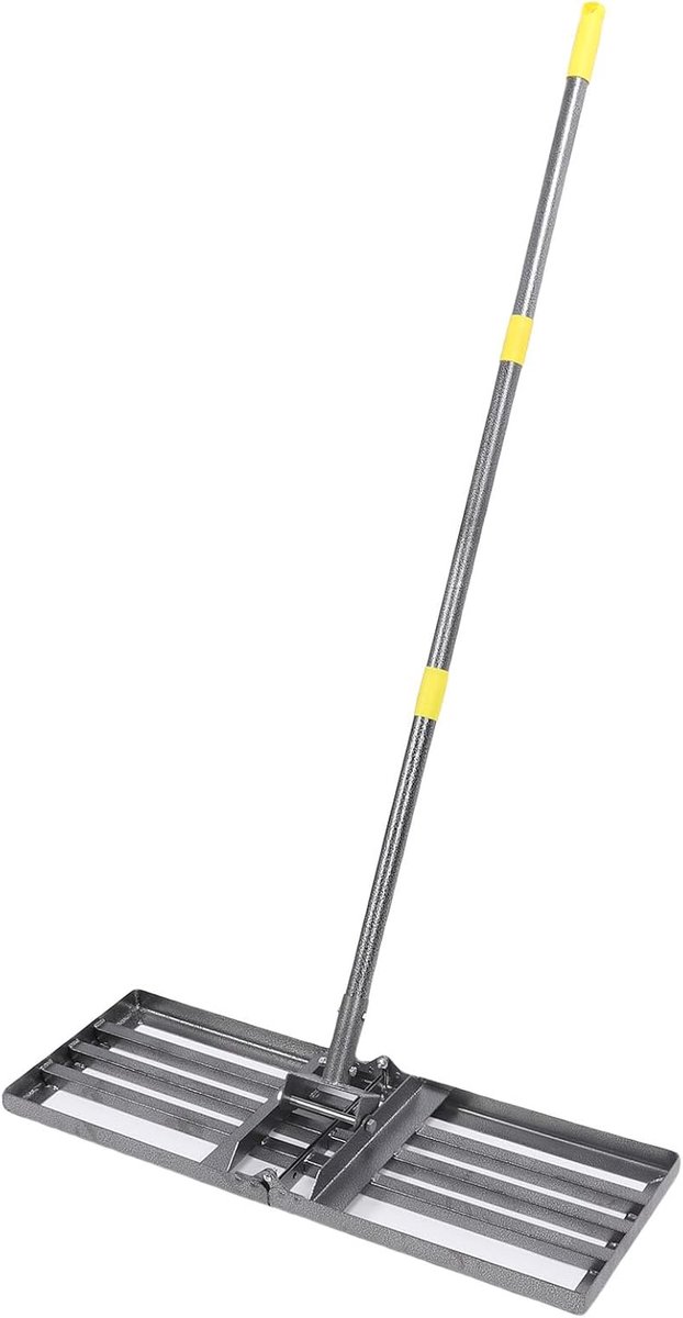 Gazon Nivelleerder - Tuinhark Egaliseren - Gazon Onderhoud - Verstelbare Handgreep - 30x10 Inch - Zwart