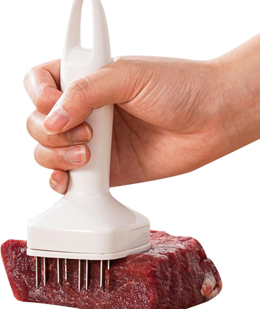 Vleesvermalser - Vleeshamer - Vlees malser maken - Ergonomische handgreep - 63 x 95 x 63 cm - Wit