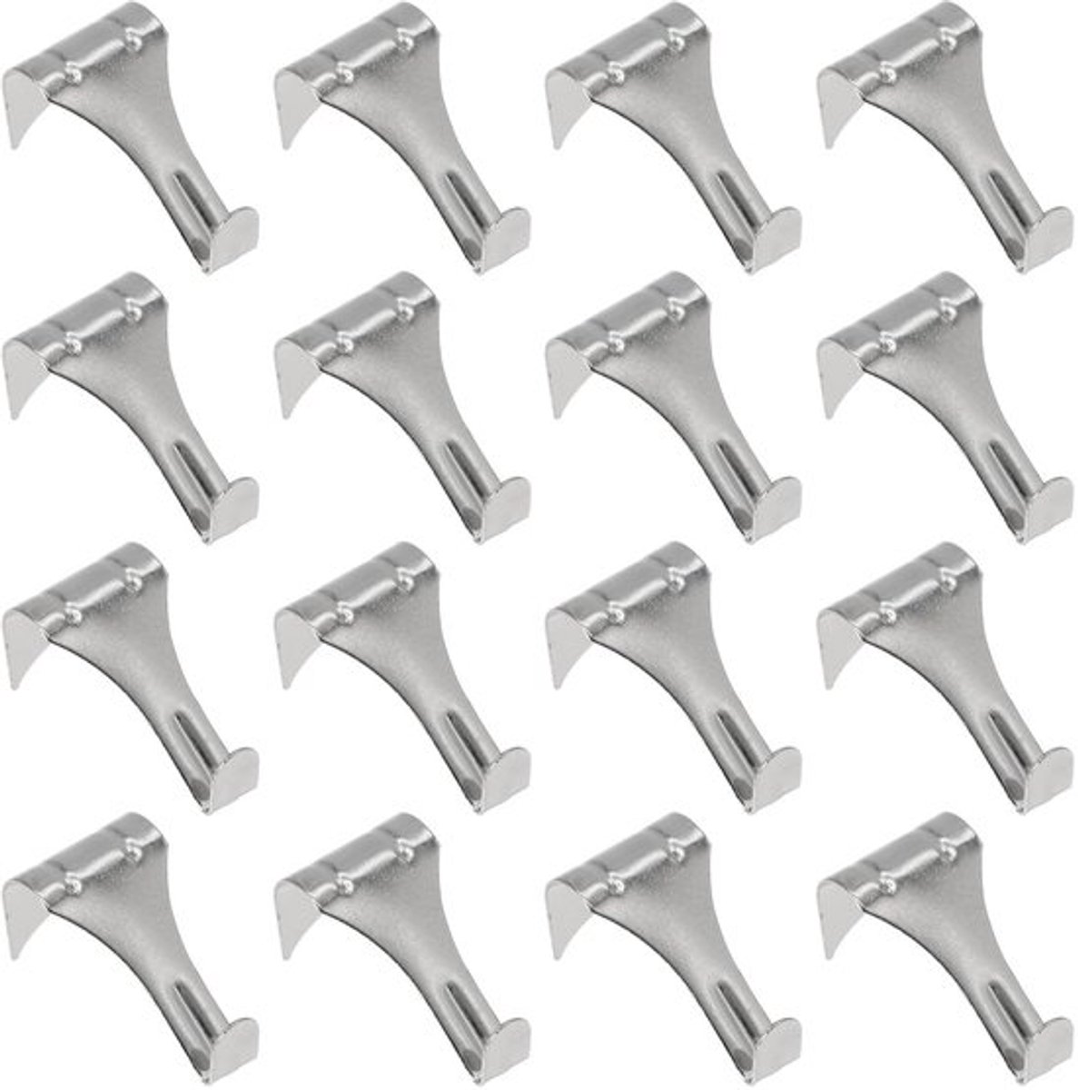 IMstore - Picture Rail Haken - 16 stuks - Robuuste metalen haakjes - Zilver