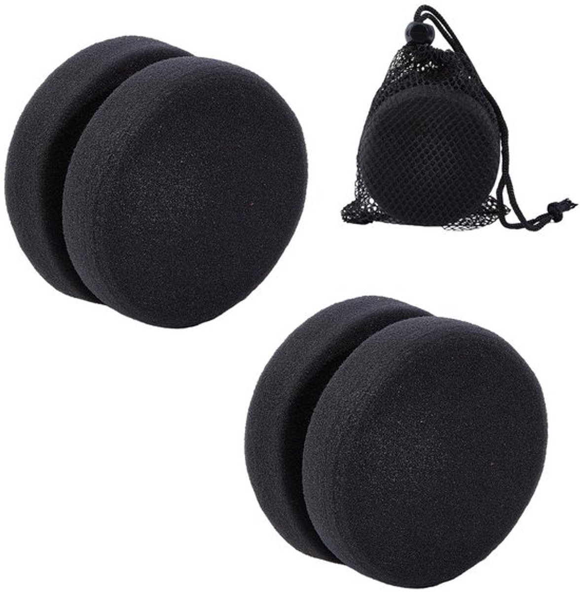 4 stukken ronde sponsen applicator - schuimstof