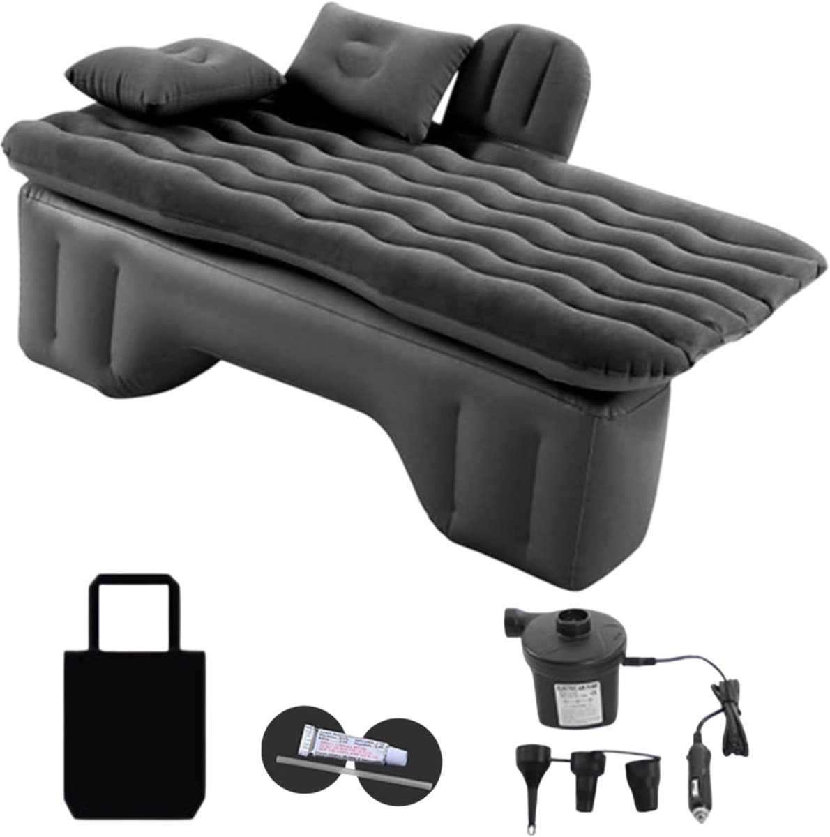 Auto Luchtbed - Kampeerbed - Buiten slapen - Ergonomisch Ontwerp - 135x70 cm - Zwart