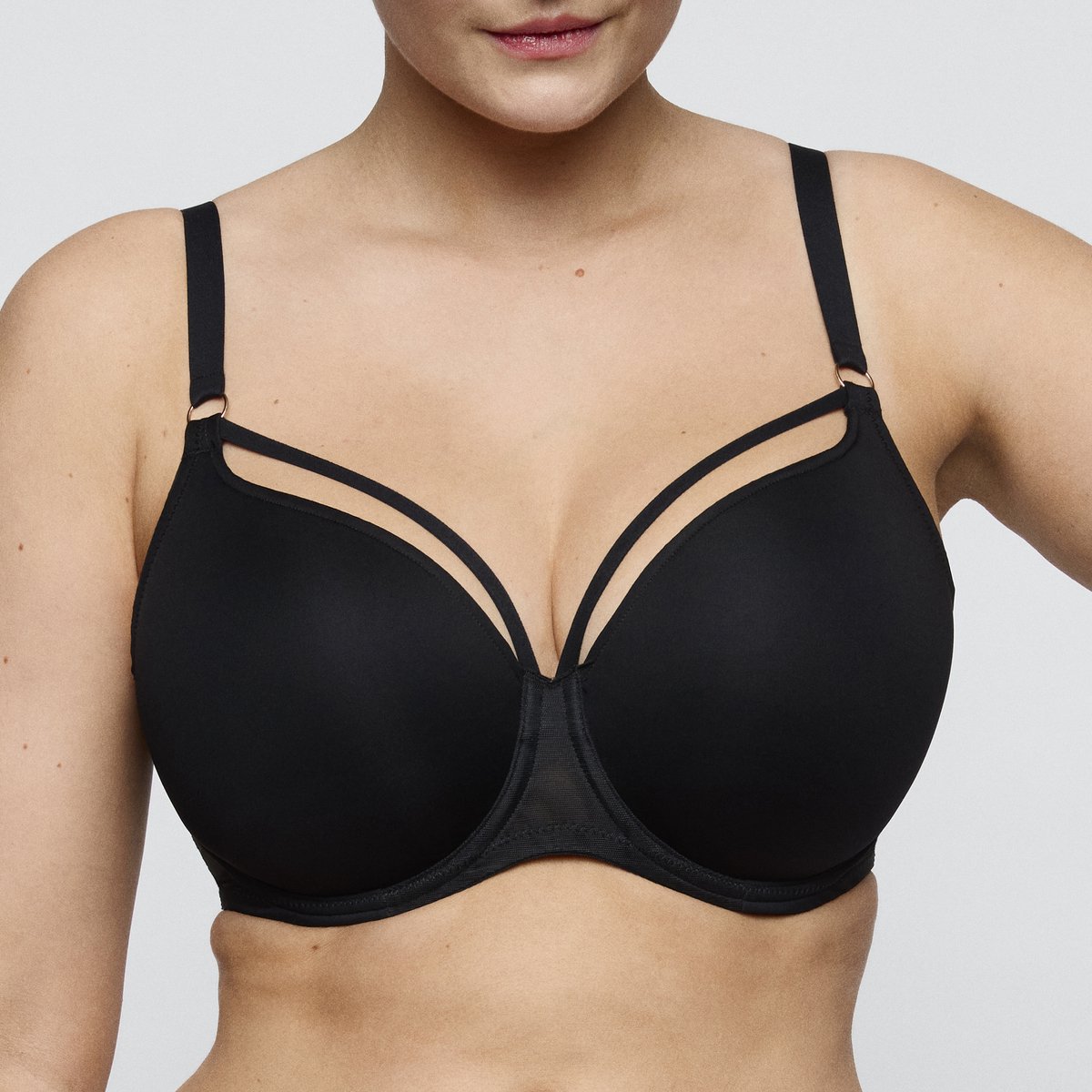 PrimaDonna Twist Sheary Voorgevormde Bh Hartvorm 0242640 Zwart - maat EU 75E / FR
