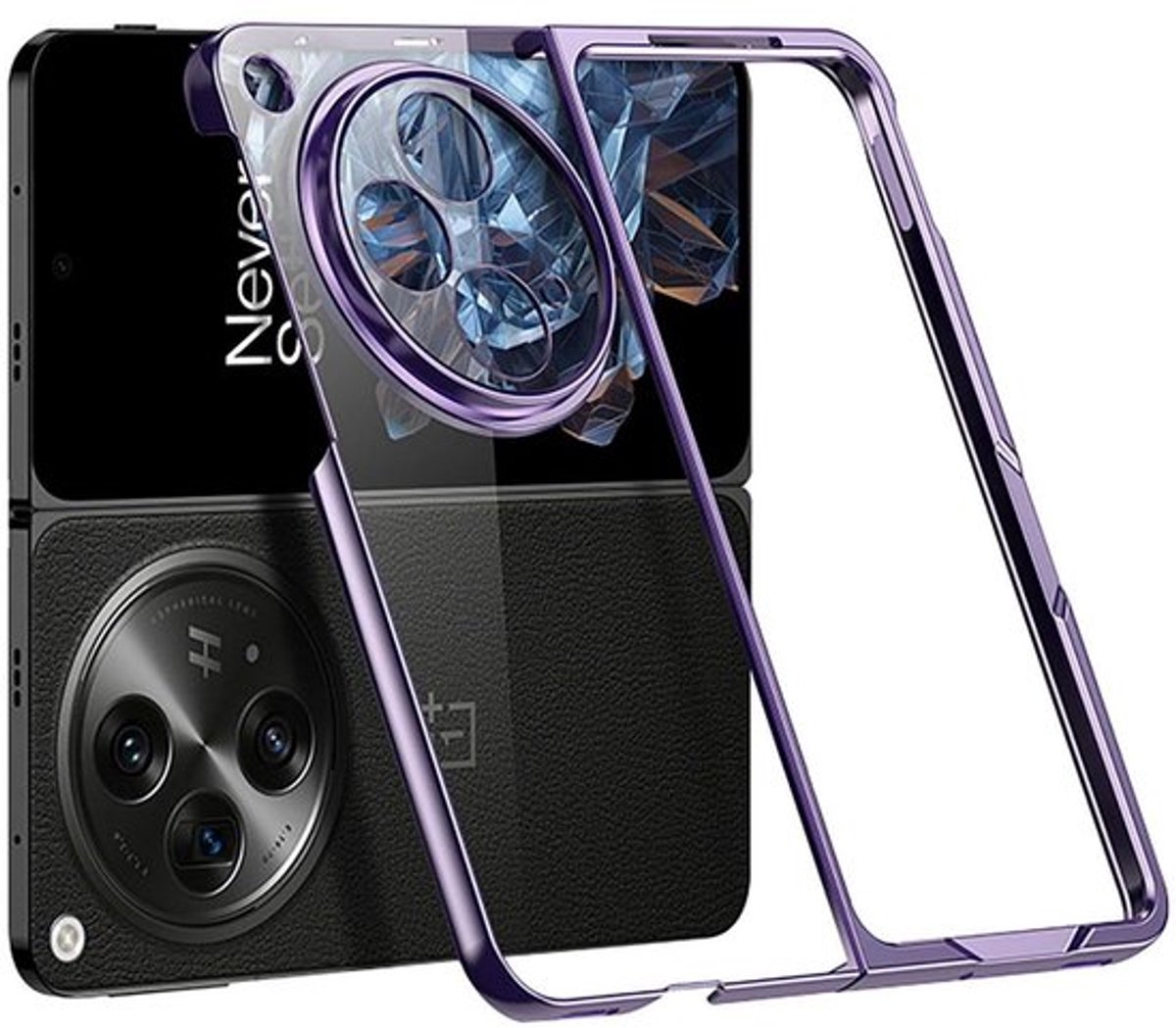 Hoesje voor OnePlus Open - Allecto, Harde PC-materiaal - Transparant