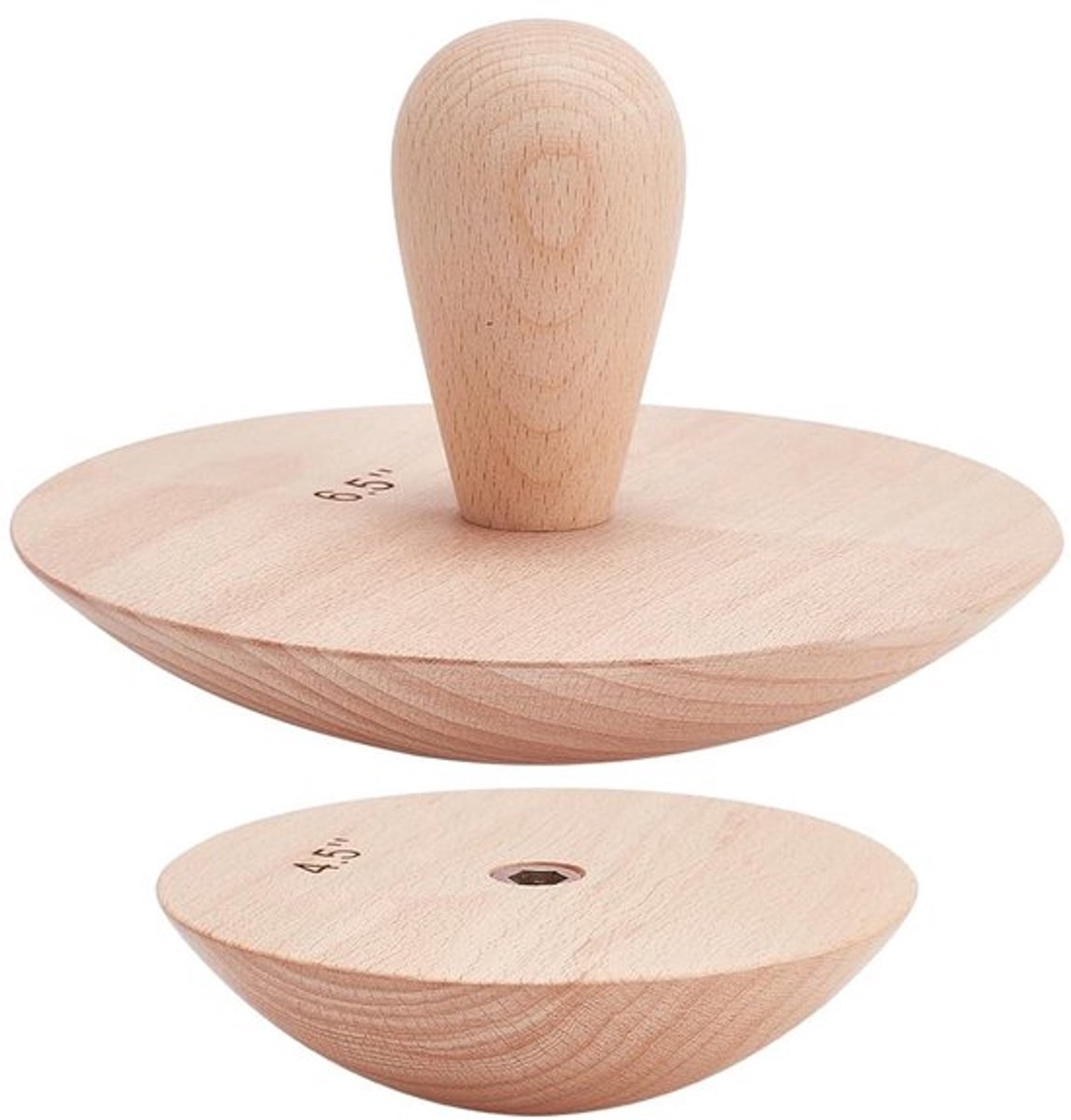 Dailygoods- Pottenbakvormen Set van 2 - Houten Keramische Potvormen - Verwisselbare