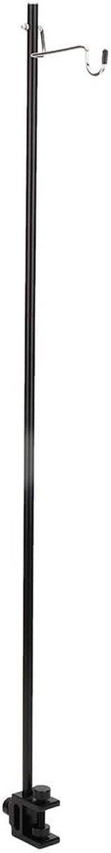 Opvouwbare Lampmast - Kampeer Accessoire - Buiten Verlichten - Verstelbare Hoogte - 90.5 cm - Zwart