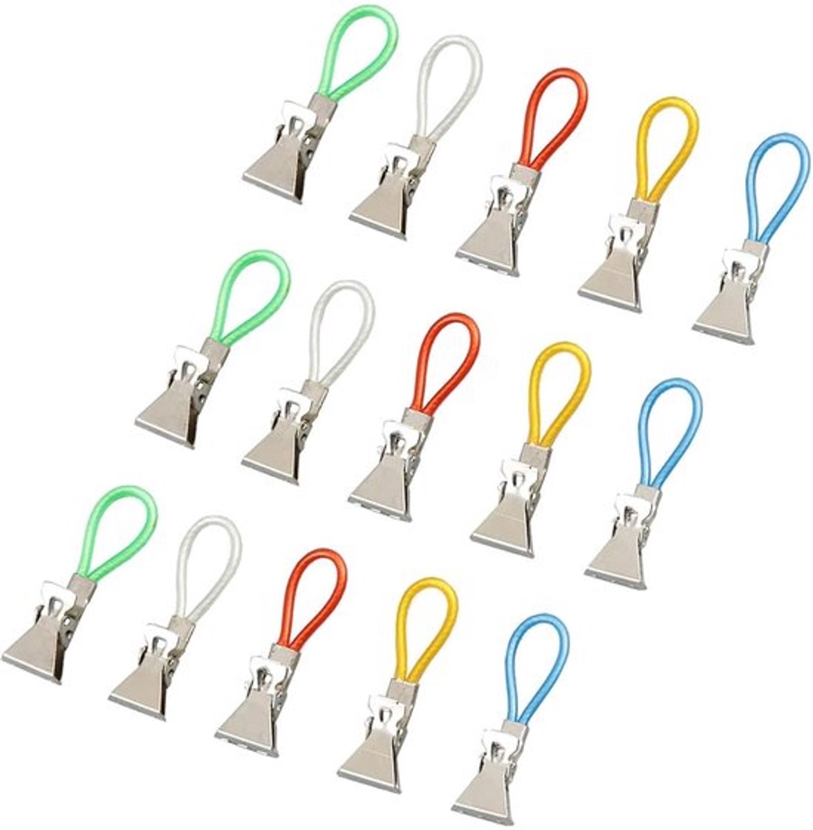 Multifunctionele handdoekklemmen set - 15 stukken - 5 verschillende