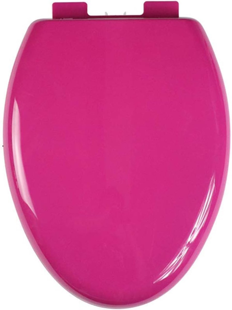 Toiletbril - Toiletdeksel WC-bril - Badkamer Upgrade - Soft-close Scharnieren - 36 x 47 cm - Magenta