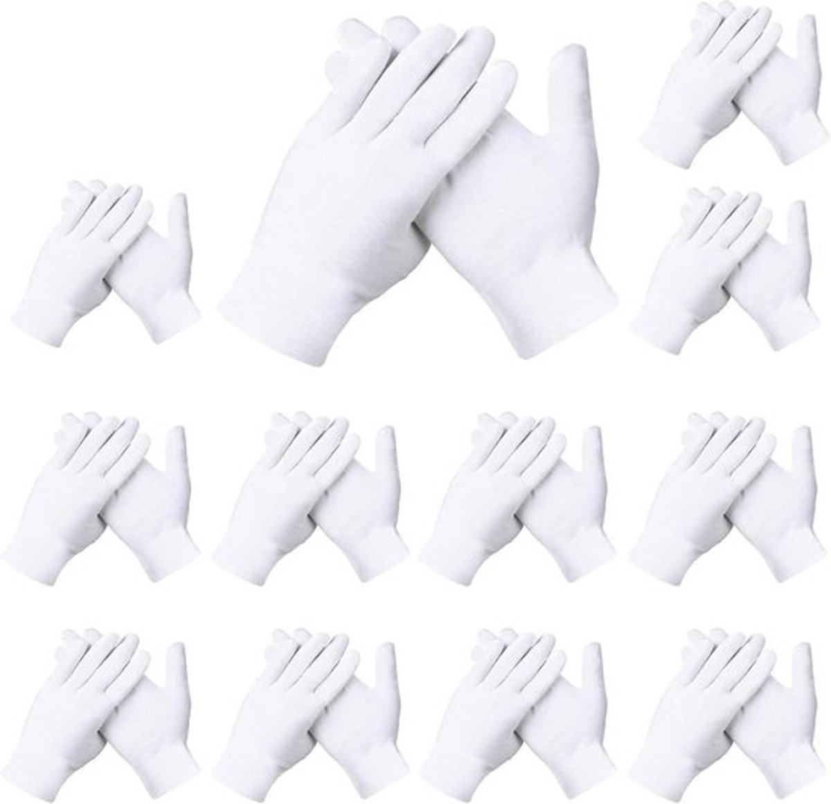 Comfortable witte handschoenen Allecto Plus