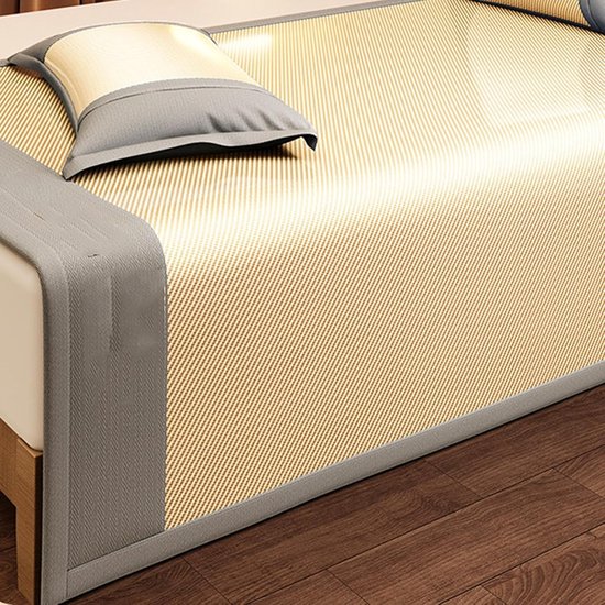 Koelende zomermat - IJszijde deken - Frisse slaap - Ademend materiaal - 18 m x 22 m - Grijs — afbeelding 4