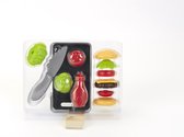 Speelgoed Hamburger set met mesje