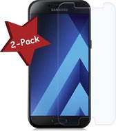 2 pack   Samsung Galaxy A7 2017 Glazen tempered glass / screen protector  2.5D 9H (0.3mm)