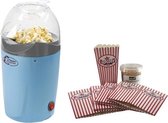 Bestron APC1007 - Popcornmaker - Blauw - cadeau set