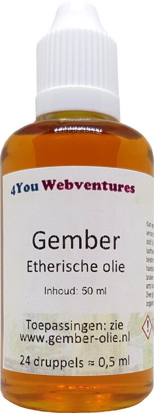 Pure etherische gemberolie - 50 ml - etherische gember olie - gemberolie | bol.com
