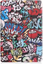 Shop4 - Huawei MediaPad M6 10.8 Hoes - Smart Book Case Graffiti