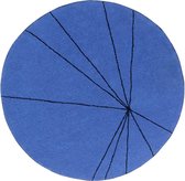 Lorena Canals - Vloerkleed rond Trace - blue