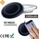 LenV - Wireless charger draadloze oplader pad geschikt voor de Samsung Galaxy S7, S7 Edge S6 S6 edge S8 Note 8 Note 10 en iPhone 8 en X(10)