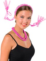 Tiara Vlechtjes - Neon Roze - LED