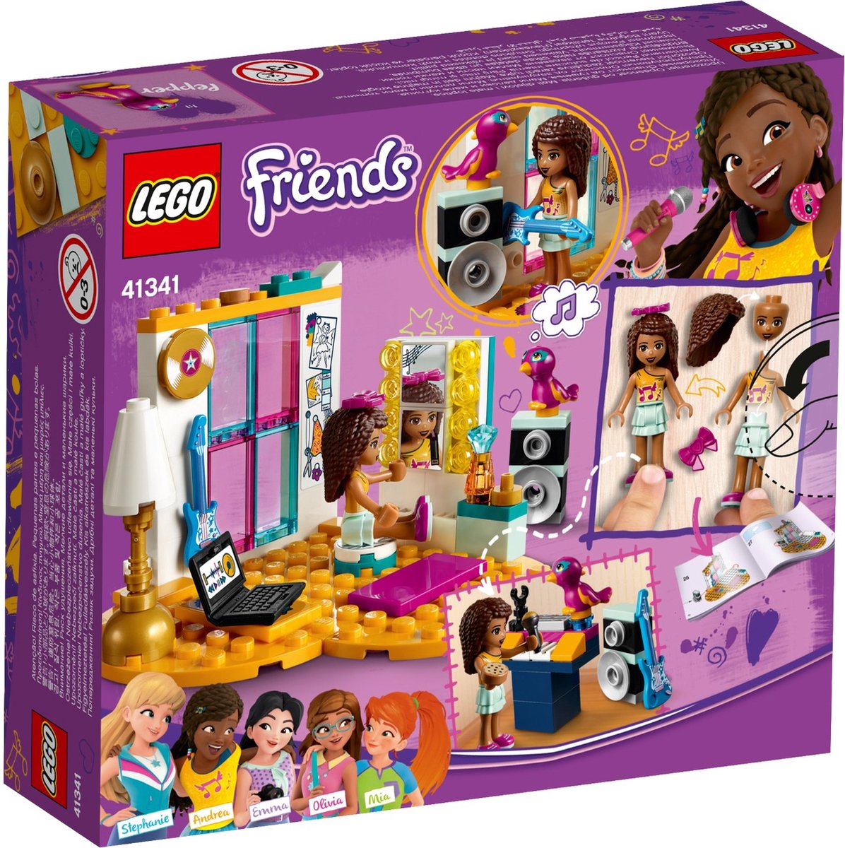 LEGO Friends Andrea's Slaapkamer - 41341 | bol.com