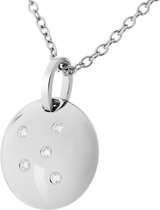Orphelia ZH-7130 - CHAIN WITH PENDANT BALL- 925 silver - cubic zirkonia - 45 cm