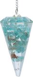 Orgon Pendel Apatiet facet geslepen spitse punt - 4 cm - 11 g - S Orgon Pendel Apatiet facet geslepen spitse punt - 4 cm - 11 g - S